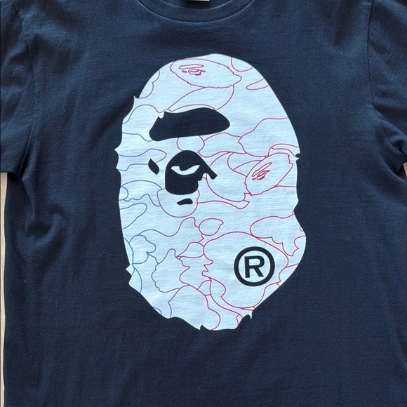 Bape Black Short Sleeve Tee with Bold Graphic - Picture 2 of 7